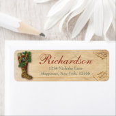 Oud Antiek Victoriaans kerstcadeaus Kinder Etiket (Insitu)