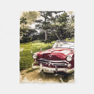  oud Antiek warm wegvoertuig Fleece Deken