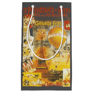Oud Antiquair Grand Fete Kermis Paris Poster Klein Cadeauzakje