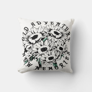 Oud avontuur Nieuwe Memories Floral Summer Kussen