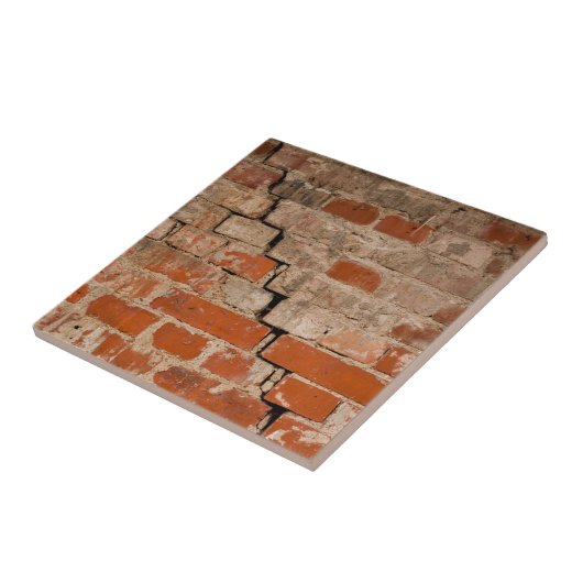 Oud bakkeramisch tegels tegeltje (Zijkant)