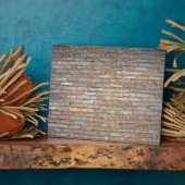 Oud baksteenwandtextuur fotoplaat (Zijkant)