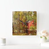 Oud bakstenen huis aan de Neponset Vierkante Klok (Huis)