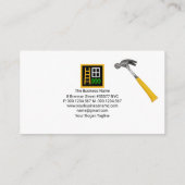 Oud bakwerk Masonry Works-constructie Visitekaartje (Achterkant)