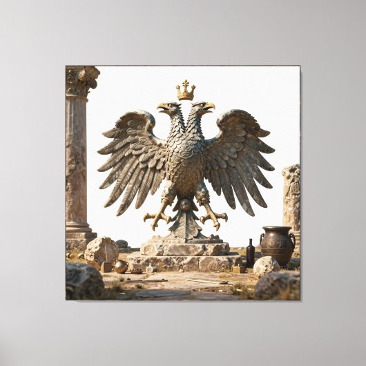 Oud Balkans tempelartefact Canvas Afdruk (Voorkant)