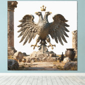 Oud Balkans tempelartefact Canvas Afdruk (Insitu (Houten vloer))