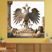 Oud Balkans tempelartefact Canvas Afdruk (Insitu (Woonkamer))