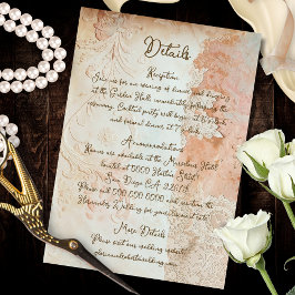 Oud-Barok Mexicaans Kant Details Kunst Enclosure Informatiekaartje