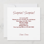 Oud beer verjaardagsuitnodiging, Grizzly beren fee Kaart (Achterkant)