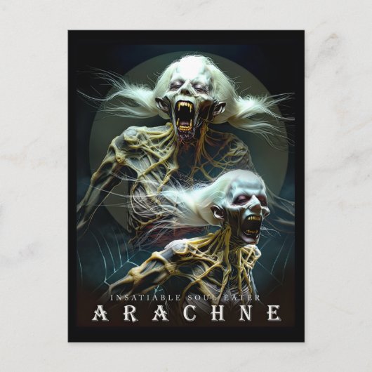 Oud Beest & Wezens: ARACHNE Ansichtkaart Briefkaart (Voorkant)
