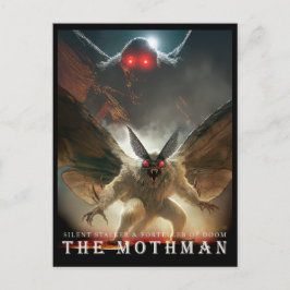 Oud Beest & Wezens: De Mothman Ansichtkaart Briefkaart