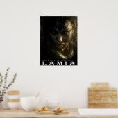 Oud Beest & Wezens: LAMIA Poster (Keuken)
