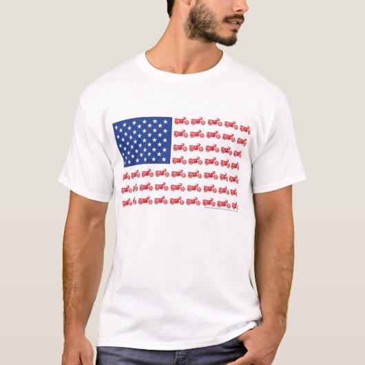OUD-BIKE-FLAG-2-T-SHIRT T-SHIRT (Voorkant)