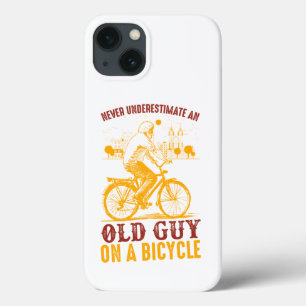 Oud Biker Design Fiets Nooit onderschatten Case-Mate iPhone Case