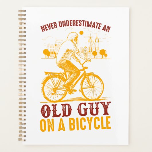 Oud Biker Design | Fiets | Nooit onderschatten Planner (Voorkant)