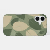Oud bladpatroon van munt iPhone 16 hoesje (Achterkant horizontaal)