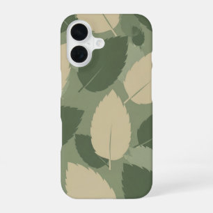 Oud bladpatroon van munt iPhone 16 hoesje