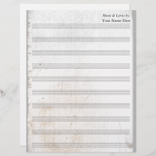 Oud blanco vel — 10 vel (Voorkant / Achterkant)