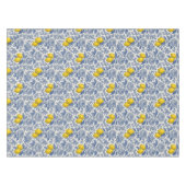Oud Blau Citroen Botanisch Patroon Tafelkleed (Voorkant (Horizontaal))