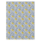 Oud Blau Citroen Botanisch Patroon Tafelkleed (Voorkant)