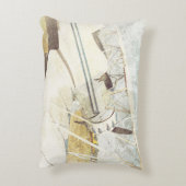 Oud Blauw Antiek Vliegtuigrechthoek Accentkussen Accent Kussen (Achterkant (Verticaal))