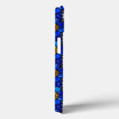 Oud Blauw Bloemmotief Tijdloos Botanisch Case-Mate iPhone Case (Achterkant / Rechts)