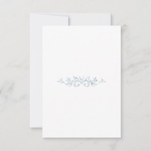 Oud Blauw Bruidsframe Bedankt (Achterkant)