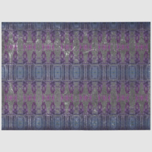 Oud Blauw Grijs Paars Antiek Textuur Patroon Tissuepapier