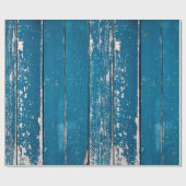 Oud blauw hout cadeaupapier (Vlak)