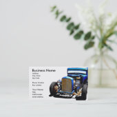 Oud blauw II Visitekaartje (Staand voorkant)