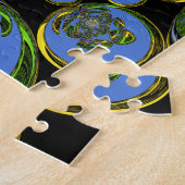 Oud Blauw Legpuzzel (Zijkant)