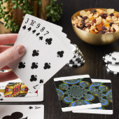 Oud Blauw Pokerkaarten (Insitu)