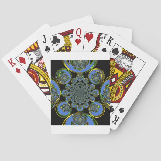 Oud Blauw Pokerkaarten (Achterkant)