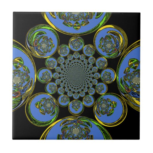 Oud Blauw Tegeltje (Voorkant)