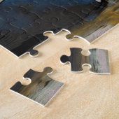 Oud blauw verlaten boot in Newfoundland Legpuzzel (Zijkant)