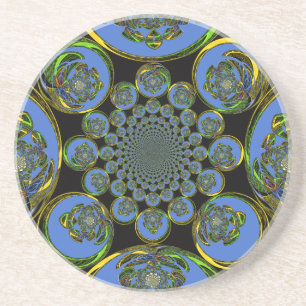 Oud Blauw Zandsteen Onderzetter