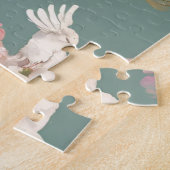 Oud Blauwe Boeket Legpuzzel (Zijkant)