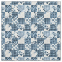 Oud Blauwe Patchwork Dekbed Cottagecore Boerderijs