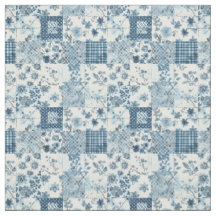 Oud Blauwe Patchwork Dekbed Cottagecore Boerderijs