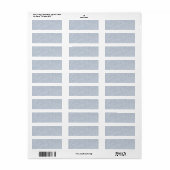 Oud Blauwgrijze Perkament Uitzicht Textuur Etiket (Full Sheet)