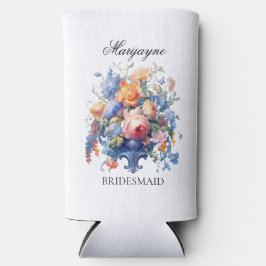 Oud Bloemboeket Bruidsmeisje Aanzoek Cadeau Seltzer Blikjeskoeler