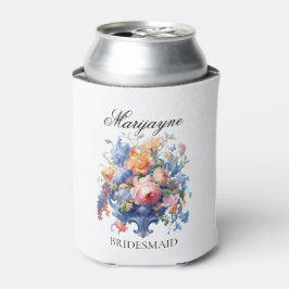 Oud Bloemboeket Bruidsmeisje Voorstel Cadeau Blikjeskoeler