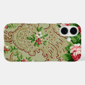 Oud Bloemmotief Case-Mate iPhone Case (Achterkant (horizontaal))