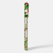 Oud Bloemmotief Case-Mate iPhone Case (Achterkant / Rechts)