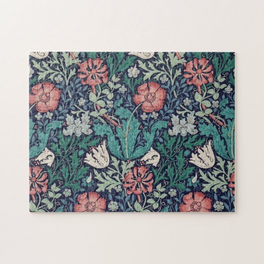 Oud Bloemmotief, William Morris Legpuzzel (Horizontaal)