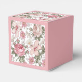 Oud bloempatroon met rozen bedankdoosjes (Achterkant)