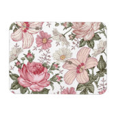 Oud bloempatroon met rozen magneet (Horizontaal)