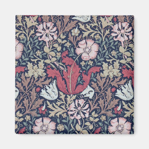 Oud bloempatroon, William Morris Magneet
