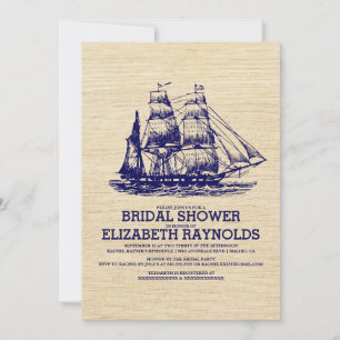 Oud Boat Bridal Shower Invitations Kaart