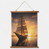 Oud boat Hanging Tapestry Hangend Wandkleed (Voorkant)